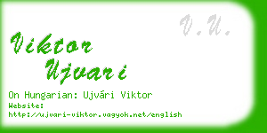 viktor ujvari business card